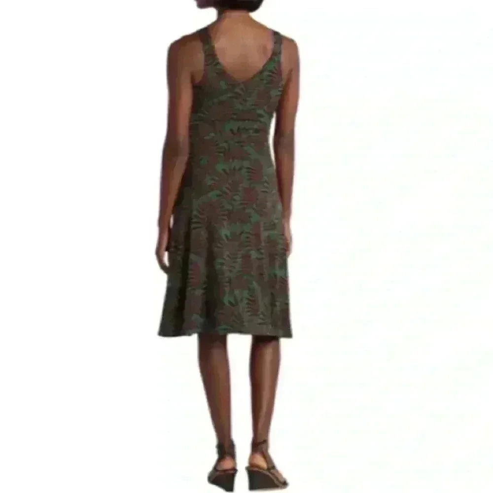 41 Hawthorn Tie Waist Midi Dress in Floral Tropical Green/Peach. X Small. NWT! - Picture 3 of 15